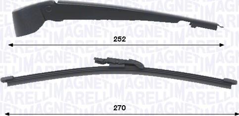 Magneti Marelli 000723180454 — Zestaw wycieraczek, czyszczenie szyb