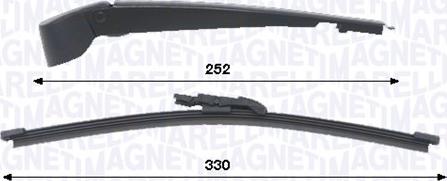Magneti Marelli 000723180456 — Zestaw wycieraczek, czyszczenie szyb