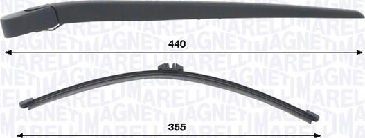 Magneti Marelli 000723180451 — Zestaw wycieraczek, czyszczenie szyb