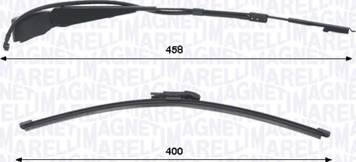 Magneti Marelli 000723180458 — Zestaw wycieraczek, czyszczenie szyb