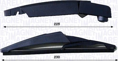 Magneti Marelli 000723180453 — Zestaw wycieraczek, czyszczenie szyb