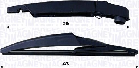 Magneti Marelli 000723180452 — Zestaw wycieraczek, czyszczenie szyb