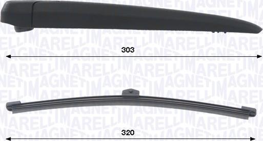Magneti Marelli 000723180464 — Zestaw wycieraczek, czyszczenie szyb