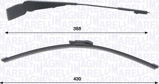 Magneti Marelli 000723180466 — Zestaw wycieraczek, czyszczenie szyb