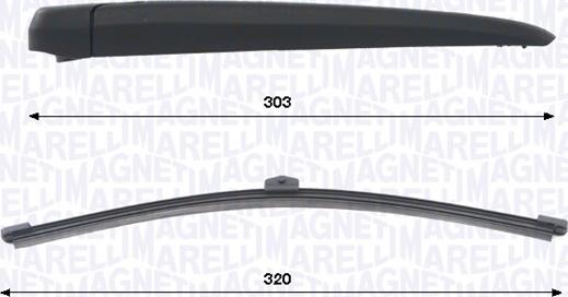 Magneti Marelli 000723180460 — Zestaw wycieraczek, czyszczenie szyb