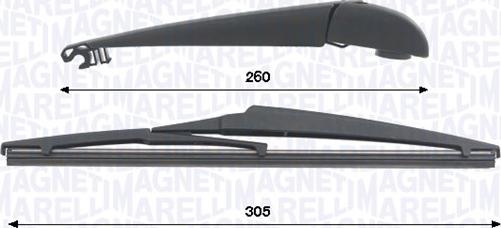 Magneti Marelli 000723180434 — Zestaw wycieraczek, czyszczenie szyb