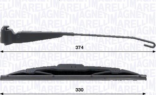 Magneti Marelli 000723180435 — Zestaw wycieraczek, czyszczenie szyb