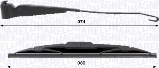Magneti Marelli 000723180436 — Zestaw wycieraczek, czyszczenie szyb