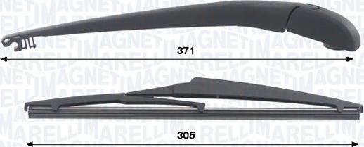 Magneti Marelli 000723180432 — Zestaw wycieraczek, czyszczenie szyb