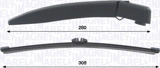 Magneti Marelli 000723180437 — Zestaw wycieraczek, czyszczenie szyb
