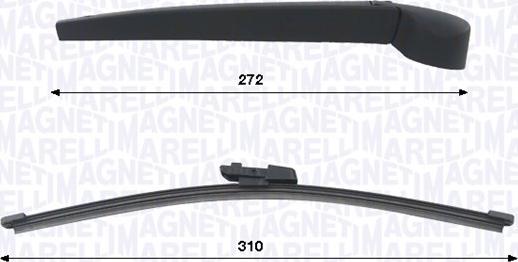 Magneti Marelli 000723180476 — Zestaw wycieraczek, czyszczenie szyb