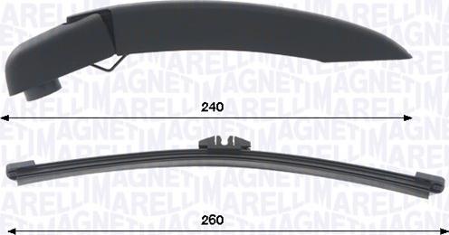 Magneti Marelli 000723180470 — Zestaw wycieraczek, czyszczenie szyb