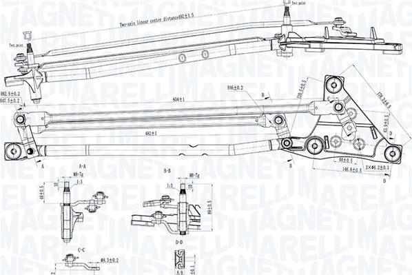 Magneti Marelli 085570738010 — Napęd wycieraczek