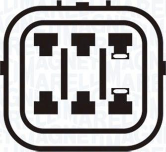 Magneti Marelli 350103170127 - PODNOŚNIK SZYBY HONDA P. CIVIC 01- LE. 6PIN Z SILNIKIEM