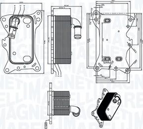 Magneti Marelli 350300006300 — Chłodnica oleju, olej silnikowy