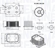 Magneti Marelli 350300000900 — Chłodnica oleju, olej silnikowy