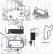 Magneti Marelli 350300000400 — Chłodnica oleju, olej silnikowy