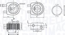 Magneti Marelli 350300001900 — Chłodnica oleju, olej silnikowy