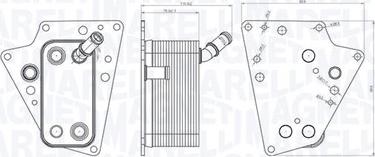 Magneti Marelli 350300001500 — Chłodnica oleju, olej silnikowy