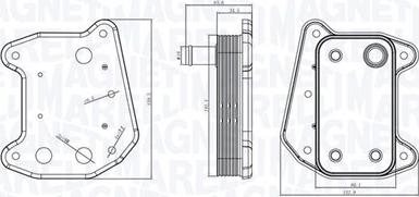 Magneti Marelli 350300001800 — Chłodnica oleju, olej silnikowy