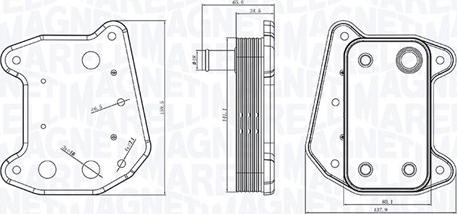 Magneti Marelli 350300001700 — Chłodnica oleju, olej silnikowy