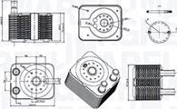 Magneti Marelli 350300003100 — Chłodnica oleju, olej silnikowy
