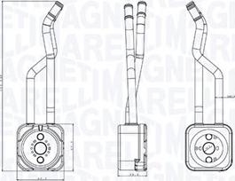 Magneti Marelli 350300003800 — Chłodnica oleju, olej silnikowy