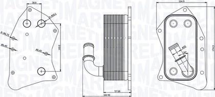 Magneti Marelli 350300002300 — Chłodnica oleju, olej silnikowy
