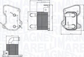 Magneti Marelli 350300002200 — Chłodnica oleju, olej silnikowy