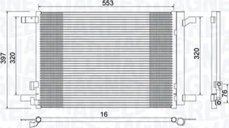 Magneti Marelli 350203964000 — Skraplacz, klimatyzacja