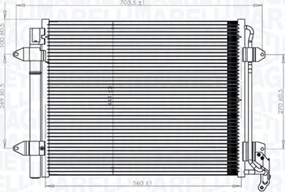 Magneti Marelli 350203833000 — Skraplacz, klimatyzacja