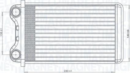 Magneti Marelli 350218472000 — Wymiennik ciepła, ogrzewanie wnętrza