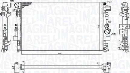 Magneti Marelli 350213955000 - CHŁODNICA DB VITO 2.2CDI 03-08