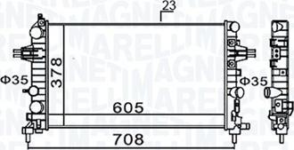 Magneti Marelli 350213159300 — Chłodnica, układ chłodzenia silnika