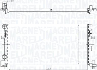 Magneti Marelli 350213166200 — Chłodnica, układ chłodzenia silnika