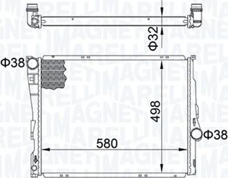 Magneti Marelli 350213163600 — Chłodnica, układ chłodzenia silnika