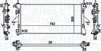 Magneti Marelli 350213126900 — Chłodnica, układ chłodzenia silnika