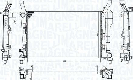 Magneti Marelli 350213126200 - Chłodnica silnika