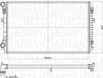 Magneti Marelli 350213173400 — Chłodnica, układ chłodzenia silnika