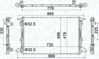 Magneti Marelli 350213201900 — Chłodnica, układ chłodzenia silnika