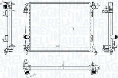 Magneti Marelli 350213207500 — Chłodnica, układ chłodzenia silnika