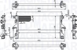 Magneti Marelli 350213215100 — Chłodnica, układ chłodzenia silnika