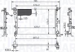 Magneti Marelli 350213217900 — Chłodnica, układ chłodzenia silnika