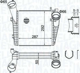 Magneti Marelli 351319204400 — Chłodnica powietrza doładowującego