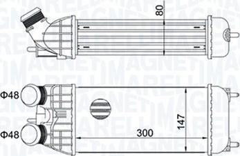 Magneti Marelli 351319204470 — Chłodnica powietrza doładowującego
