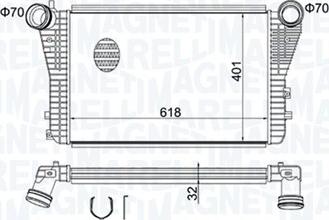 Magneti Marelli 351319204030 — Chłodnica powietrza doładowującego