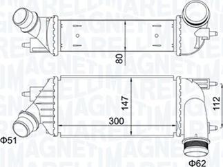 Magneti Marelli 351319204140 — Chłodnica powietrza doładowującego