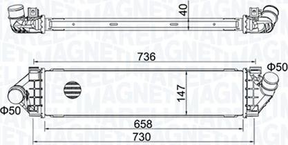 Magneti Marelli 351319204270 — Chłodnica powietrza doładowującego