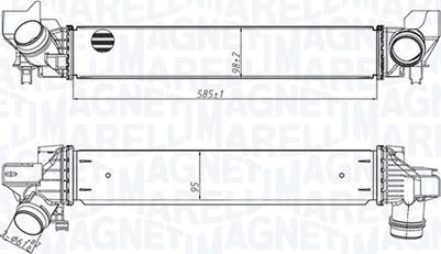 Magneti Marelli 351319205450 — Chłodnica powietrza doładowującego