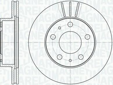 Magneti Marelli 361302040228 - Tarcza hamulcowa
